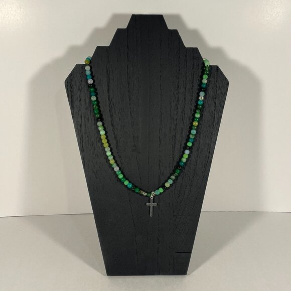 Set of Necklaces! 7 Colors! Silver Cross Pendant! NWT! - Picture 5 of 8